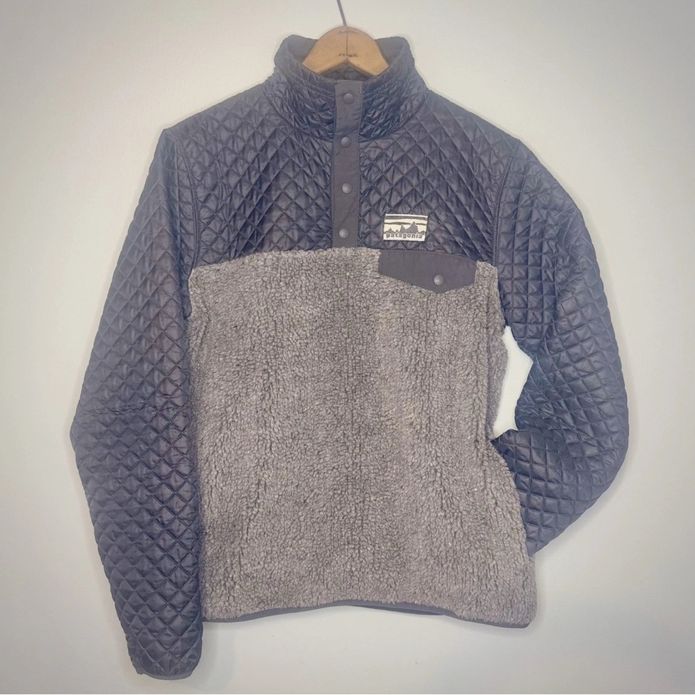 Patagonia Mixed Media Snap-T Sherpa + Quilter Pullover | OUTDOORCORE GORPCORE |